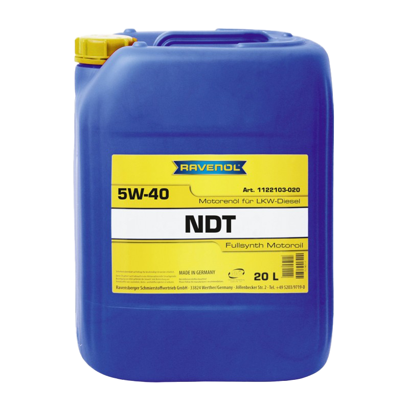 Моторное масло Ravenol NDT SAE 5W-40, 20л (RAVENOL: 1122103-B20-01-887)